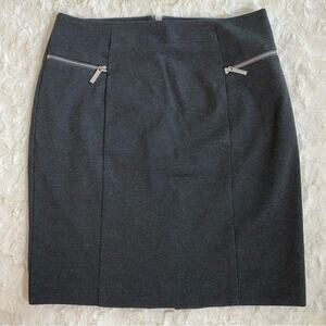 Michael Kors Women’s Pencil Skirt Size 12 Dark Grey Knee Length Business Casual
